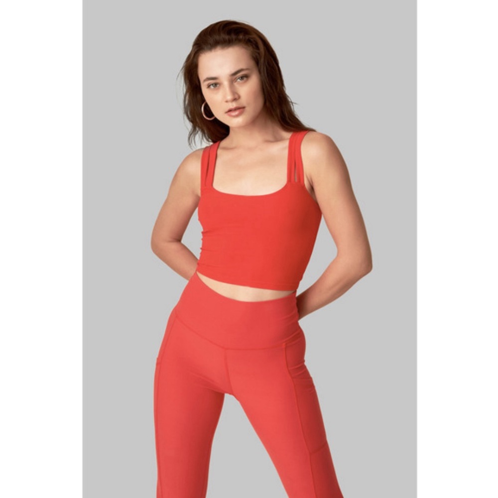 Cayenne Double Cross Top